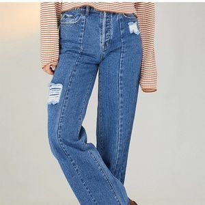 Baggy jean w seam details